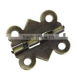 Antique Bronze 4 Holes Door Butt Hinges(rotated from 90 degrees to 210 degrees) 20mmx17mm