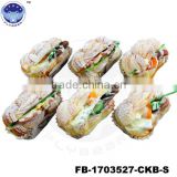 High quality Toast Twist bread with fruit designs Fake food Promotional Gifts simulated models