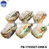 High Quality Toast Twist Bread With Fruit Designs Fake Food Promotional Gifts Simulated Models