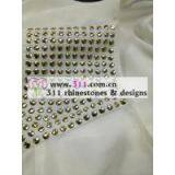 311 Shoulder Hot-fix Heat Transfer Rhinestone Motif Design 2