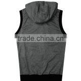 Bulk Order OEM Services Custom Sleeveless Wholesale Cotton Hoodie Sweatshirt Zip Coat thumbnail-4