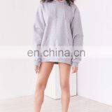 2017 Hot Sale Women Heather Grey Hoodies Mini Logo Hoodies Sweatshirt thumbnail-5