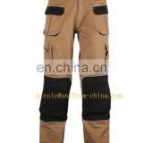 New Design Mens Khaki Work 2*3 Canvas Cargo Pants Trousers With Multi Pockets and Knee Pad thumbnail-1