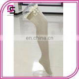 Sexy Lace Top Button Detail Over the Knee High Socks thumbnail-1