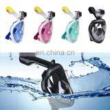 Underwater Diving Mask Full Face Snorkel Mask Set Swimming Training Scuba Mergulho Full Face Snorkeling Mask Anti Fog For Gopro thumbnail-5