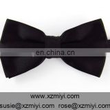 Black Large Twist Silk Tie Bows Wholesale