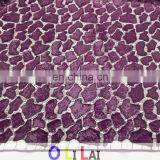 OLF0189 Fuchsia Dress Making Lace Fabric With 3D Sequins thumbnail-2