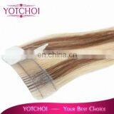 most fashionable style tape hair extensions easy to adhere