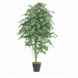 Green Colour Natural Leaves Artificial Bonsai Banyan Tree