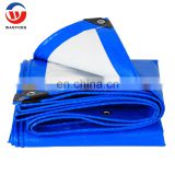 high quality PE tarpaulin sheet blue/white reinforced tarpaulin