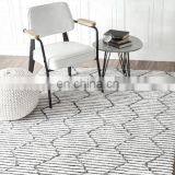 MACHINE KNITTED MICRO FIBER RUG - M502 GREY Contemporary MODERN DESIGN thumbnail-1