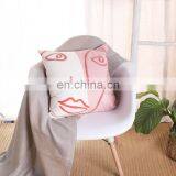 Latest Design Cute Digital Print Crewel Face Embroidery Cushion Covers thumbnail-6
