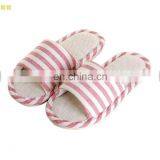 Factory Direct Supply Linen Breathable Soft Antiskid Home Simple Japanese Style Unisex Lightweight Comfortable Sandals Slippers