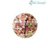 Natural Heart Shape Bath Fizzer Bath Bomb With Dry Flower Supplier's Choice thumbnail-5