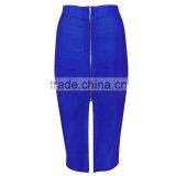 Summer Dress 2015 New Fashion Sey Women Blue Pink Midi Evening Party V Bottom Split Bandage Skirts Bandage Bodycon Women Wearing thumbnail-2