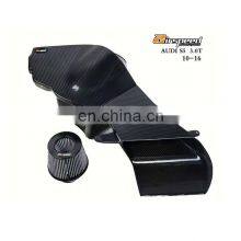 Custom Light Weight High Gloss Car Intake System Modification Carbon Fiber Air Filter Intake Kit For AUDI S5 B8 3.0T thumbnail-5