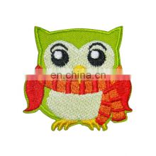 Custom Iron On Cartoon Owl Collection Embroidered Patches