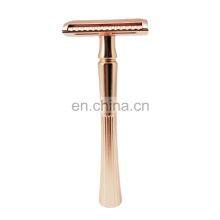 American Metal Matte Black Stainless Steel Custom Double Edge Safety Shaving Razor for Men thumbnail-4