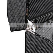 Black Carbon Fiber PU Leather 4+6 Automatic Mechanical Winding Shaker Motor Box Watch Sales Storage Box thumbnail-4