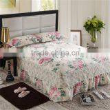 Fashion Design Wholesale Korean Style Decoration Cotton Bedspread Set Cheap Queen Bedskirt thumbnail-1