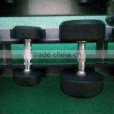 Fixed Black Rubber Dumbbell TZ-3002