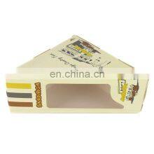 Disposable Sandwich Fast Takeaway Packaging White Kraft Paper Food Box With Clear Window For Salad thumbnail-4