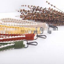 Hot Sale Macrame Wristlet Keychain Car Keys Wristlet Crochet Wrist Lanyard Charm Boho Rustic thumbnail-4