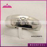 AVSJ12R0973-white Gens 925 Silver Zircom Ring thumbnail-1