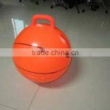 18" Wholesale Cute PVC Toy Jumping Pop Ball With Handle (Basketball Design)