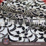 Hot-selling Promotional Custom Chemical Evening Sexy Dress Use Hot Popular Black Gold Lace Fabric Supplier's Choice thumbnail-3