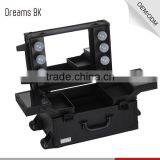 2016 Newest Design Professional Pvc Trolley Makeup Display Case With 6 Lights Mirror thumbnail-2