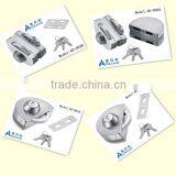 High Quality Tempered Frameless SS or Polish Finish Glass Door Lock for Double Door in Glass thumbnail-4