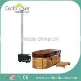 Wooden Mini One Person Hot Tub Freestanding Bathtub thumbnail-3