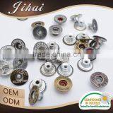 Garment Accessory Black Denim Jean Shank Metal Zinc Custom Jeans Button Manufacturer