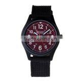 Men's Military Red Dial Black Fabric Strap Date Sport Army Watch MR054 thumbnail-3