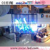 Outdoor Full Color XR 16H Led Rgb Wall Glass Panel Soft Transparent Glass Led Display thumbnail-3