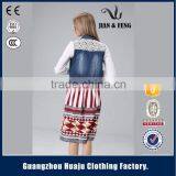 2016 New Arrival Sleeveless Denim Vest Jean Jacket for Women thumbnail-6