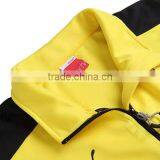 OEM NO MOQ Custom Yellow Sports Jacket Varsity Jackets For Men Embroidered Bomber Jacket thumbnail-3