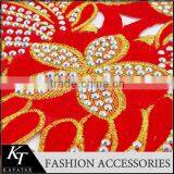 2015 Wholesales Brocade Lace Fabric Wedding With Sequin Applique