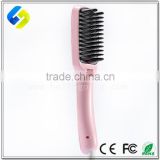 2016 Latest hair brush straightener lcd beautiful star hair straightener comb