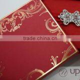 Red Silk Wedding Invitation Box thumbnail-5