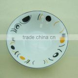 High quality ceramic soup bowl with logo/ceramic bowl for promotion/porcelain dinnerware bowl