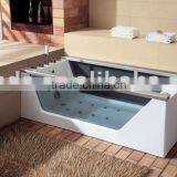 glass panel massage bathtub
