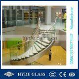 Trapezoid Tempered Laminated Glass for Spiral Stair Steps thumbnail-5
