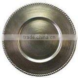 Lacquer Rope Plastic Charger Plates