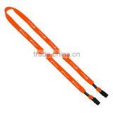 3/4" Cotton Double Bulldog Clip Lanyard