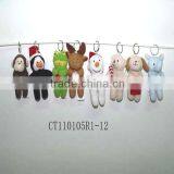 Christmas Promotion Plush Little Animal Pendant/Keyring/Keychain