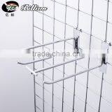 High Quality Wholesale Supermarket or Jewelry Store Double Wire Metal Chrome Bracket Net Display Hook