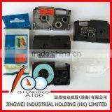 Label Tape for Casio Label Printer KL-780, KL-60 Black on Red 12mm XR-12RD Label Ribbon