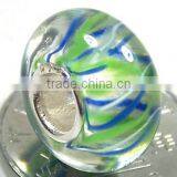 European Style 925 Sterling Silver Murano Lampwork Glass Bead